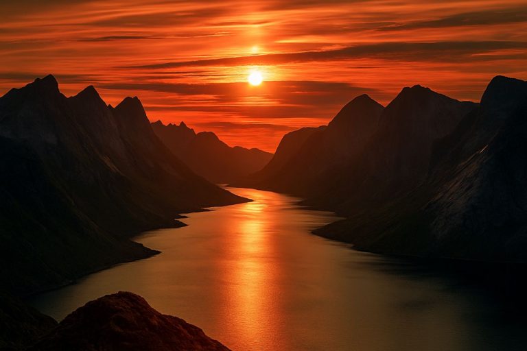 norway - land of the midnight sun - place where sun never sets