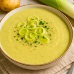 mary berry leek and potato soup in a bowl