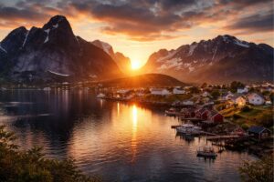 norway midnight sun summer