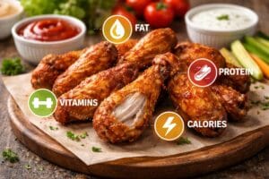 nutrition in a chicken wing