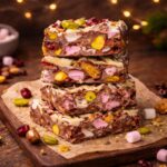 rocky road recipe - a no bake chocolate fridge cake