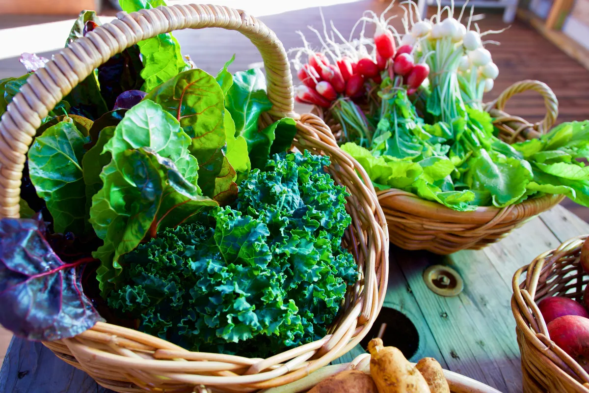 leafy vegetables